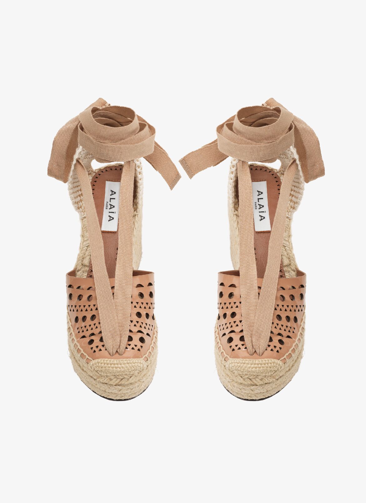 OPENWORK HEEL ESPADRILLES ALAÏA  OPENWORK HEEL ESPADRILLES